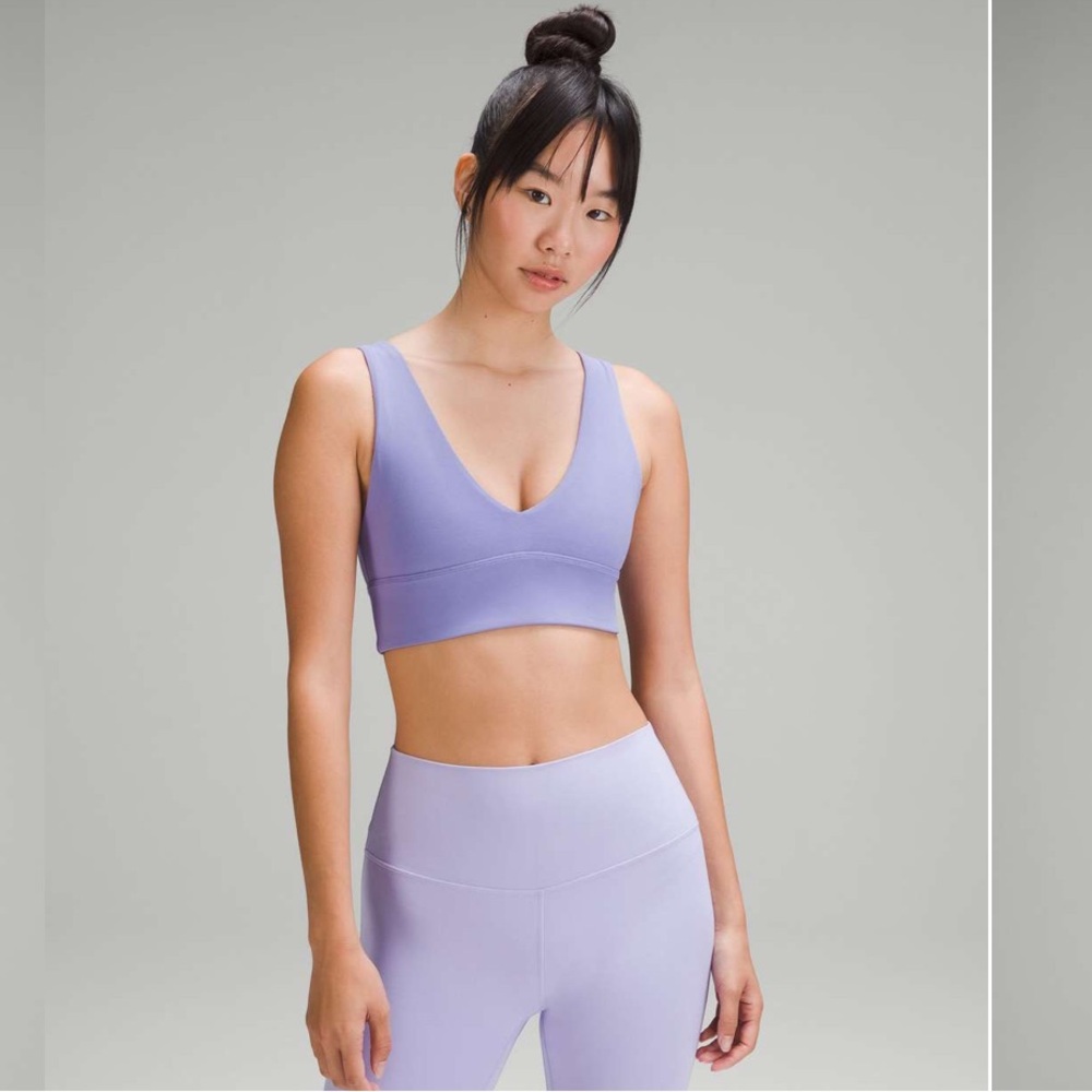 Lululemon Align V-Neck Bra - Dark Lavender, size 12